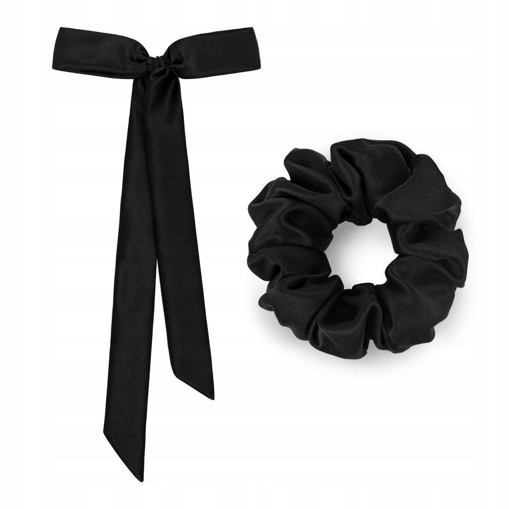 Silk Love hedvábná stuha do vlasů gumička L sada 100% hedvábí barvy