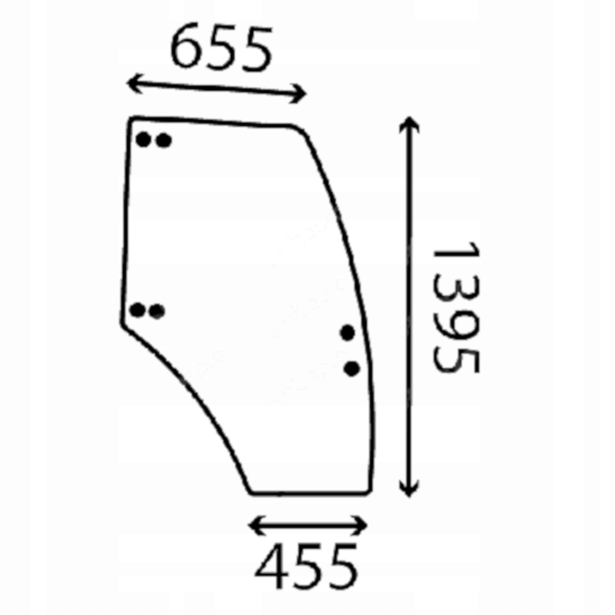 sklo Landini dveře pravé 3658922M1