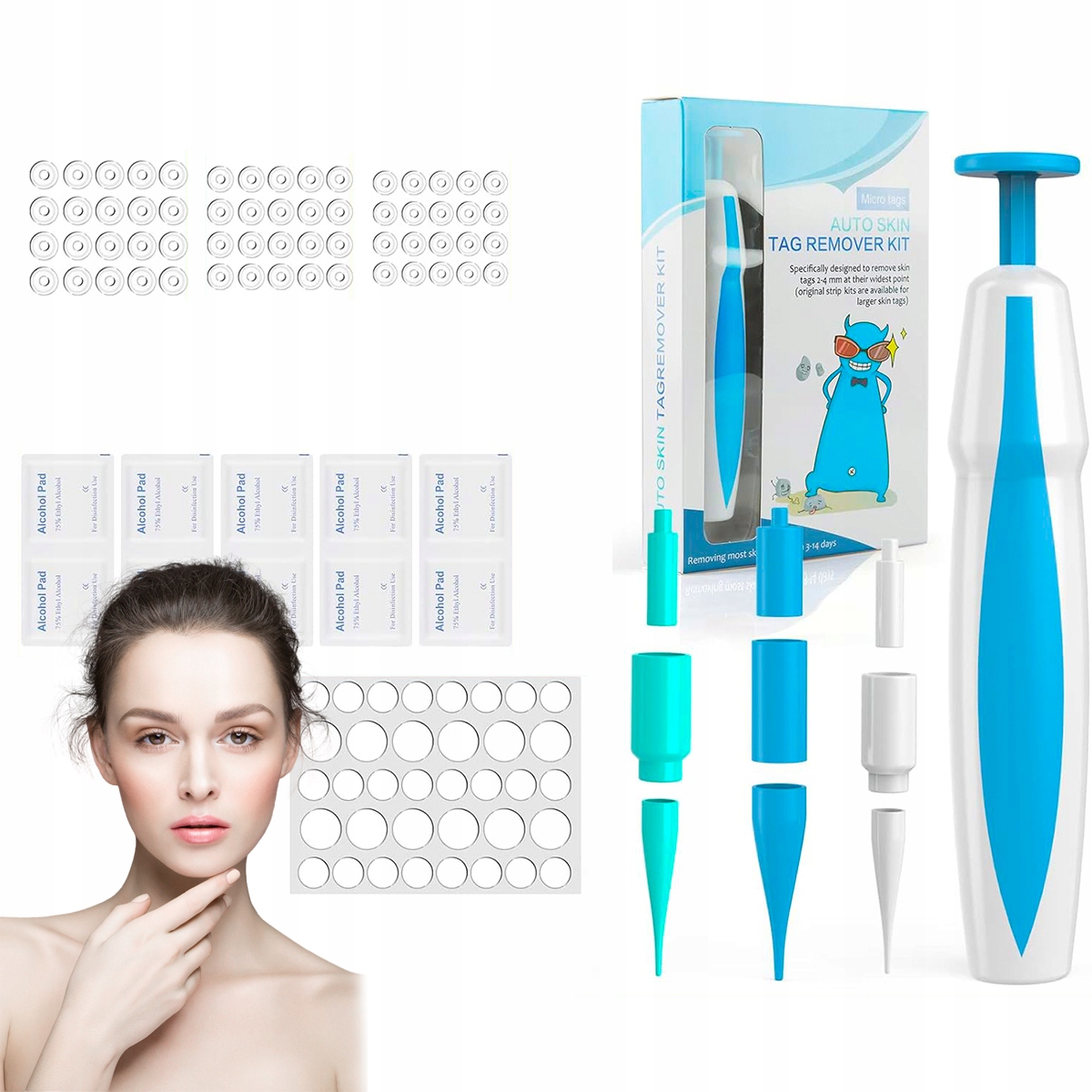 Sada Na Odstraňování Kožních Bradavic, Tag, Bezbolestné Odstranění Nárůstů