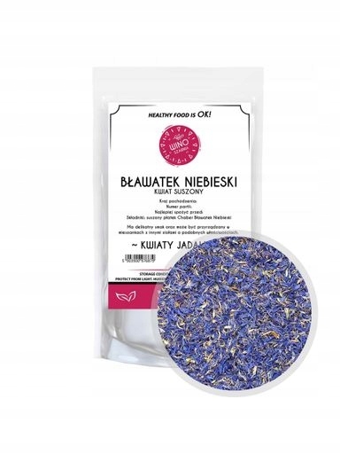 Levně Vinosárna Sušené Plátky Chrpa Modrá 1 kg Jedlé Květy