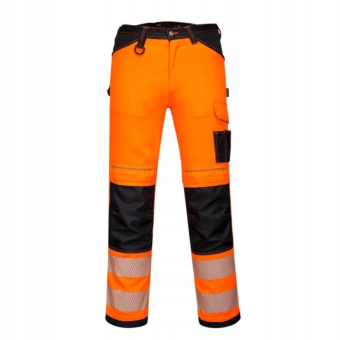 Dámské výstražné kalhoty PW3 Stretch Oranžová/Černá vel. 30