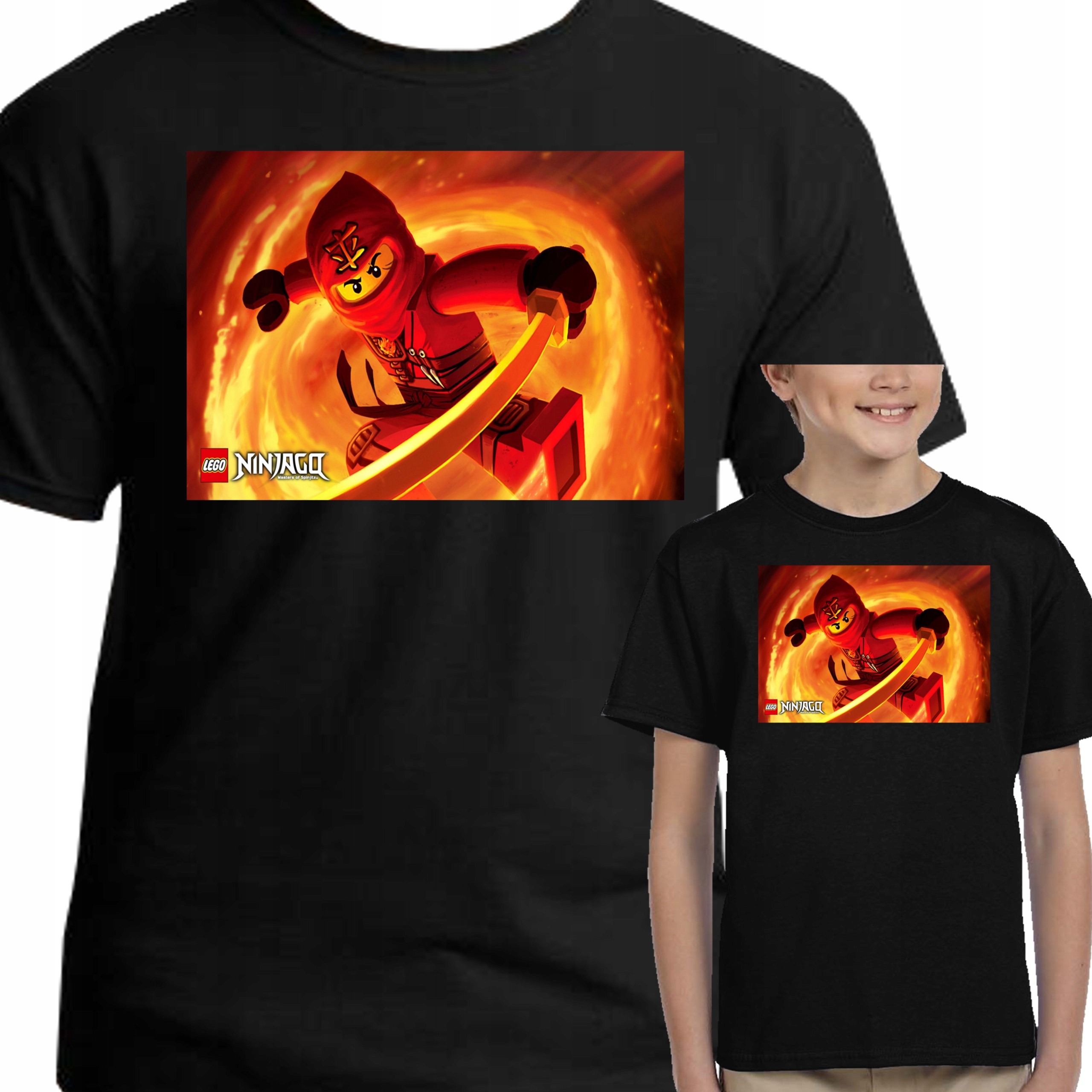 

3012 Koszulka Dziecięca Lego Ninjago 116 Czarna