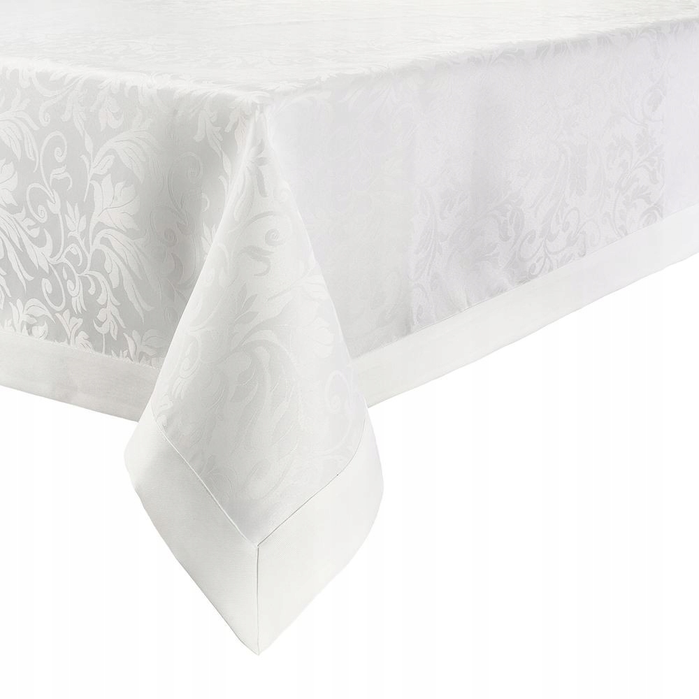 Villa Italia Bílý ubrus 140 x 240 cm žakárový Rita