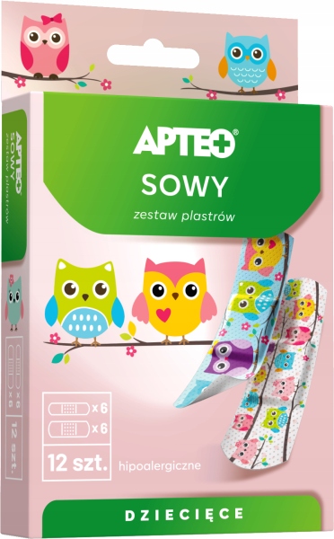 

Apteo Plastry dla Dzieci Sowy 12 szt.