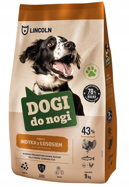 Lincoln Dogi do Nogi Indyk z Łososiem 9kg