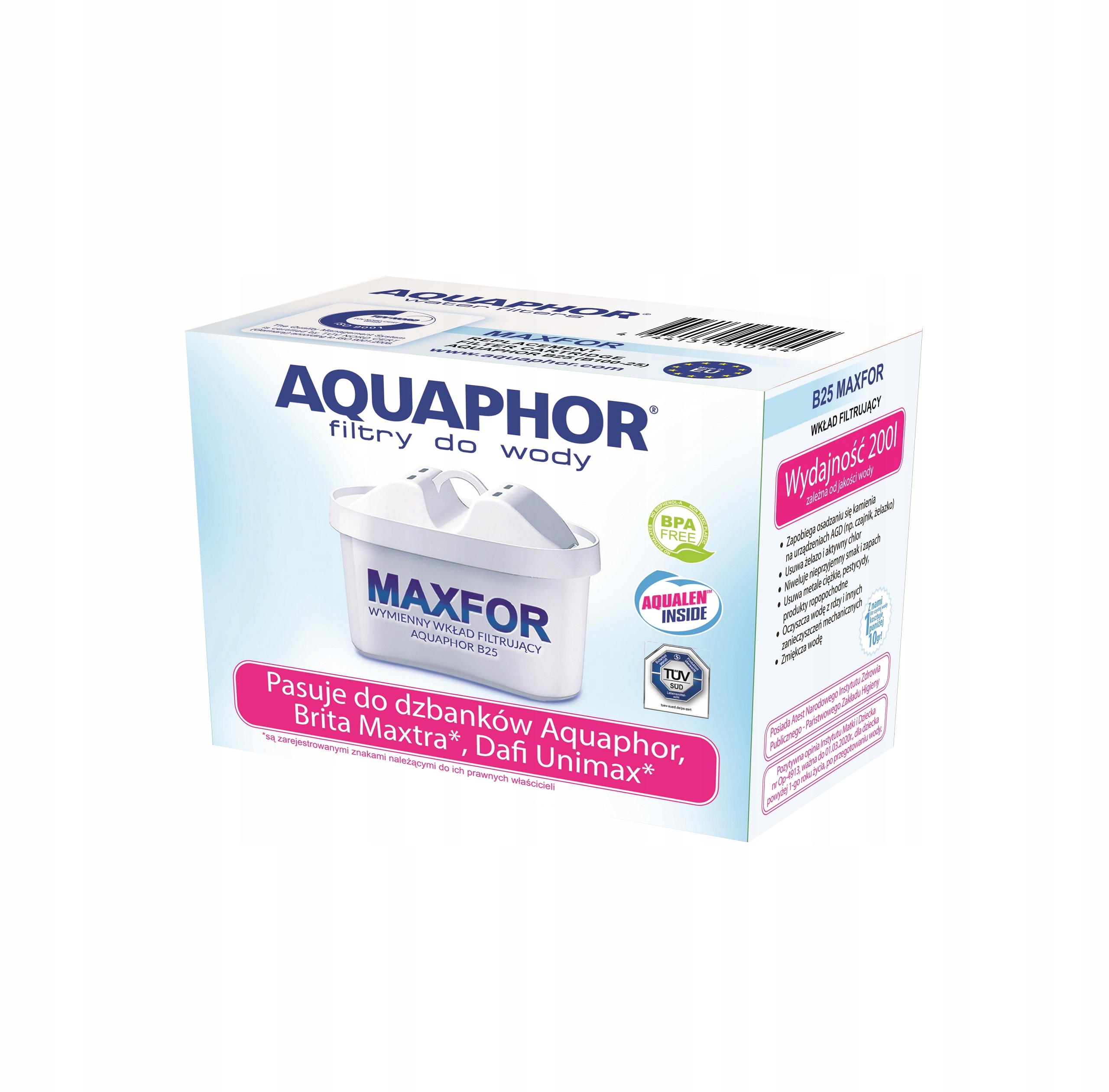 

Filtr wkład Aquaphor Maxfor do Brita Dafi 10 szt.