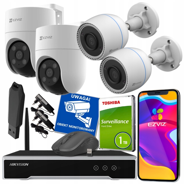 Sada pro monitorování Ezviz Fullhd Monitorovací Sada Ezviz Hikvision