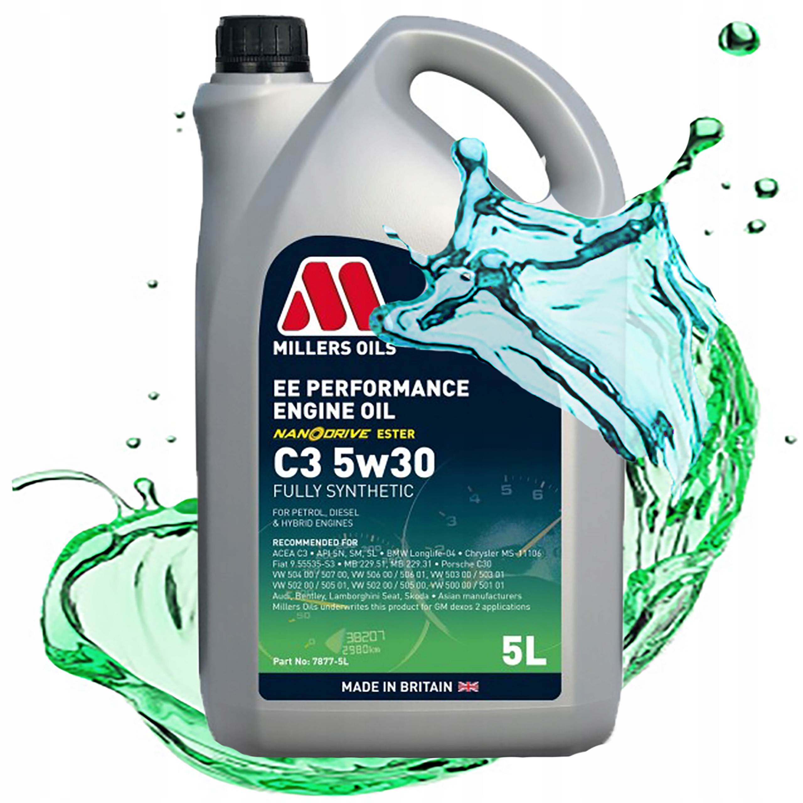 Syntetický Motorový Olej Millers Oils Ee Performance C3 5W30 Estery 5L