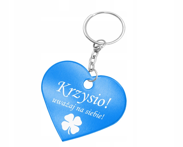 

Brelok do kluczy Grawer serce walentynki