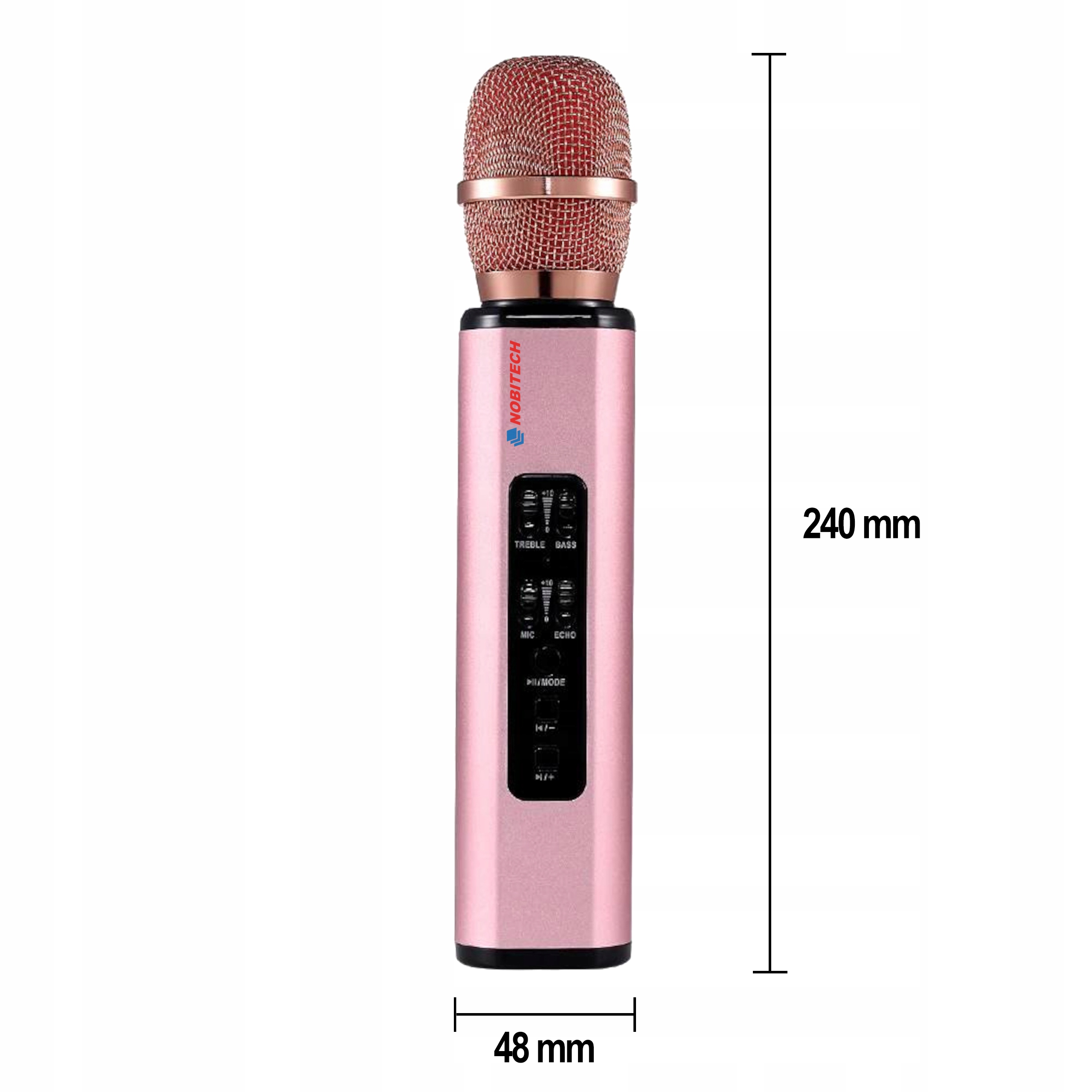 MIKROFON KARAOKE K6 BLUETOOTH PRZENOŚNY BEZPRZEWODOWY GŁOŚNIK Marka Nobitech