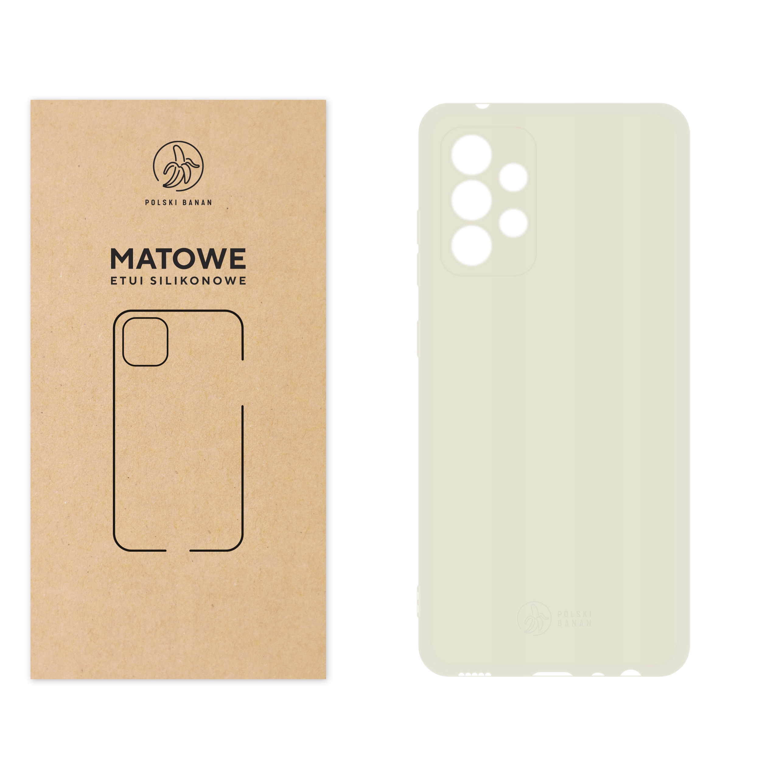 

Etui Matowe do Samsung A52 A52s kremowe