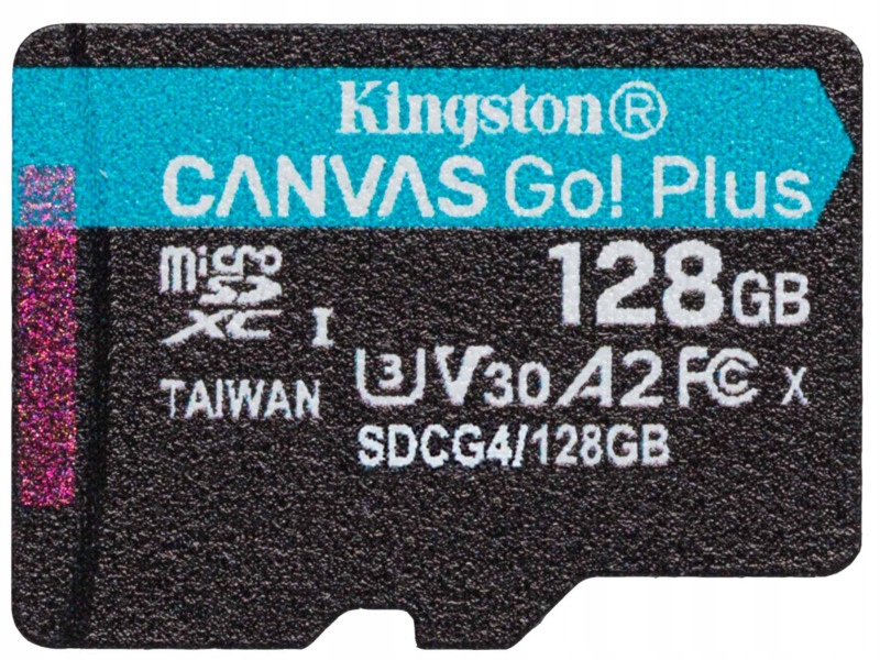 Karta pamięci microSD 128GB Kingston CanvasGo! Plus 200MB/s A2 U3 V30 + ada