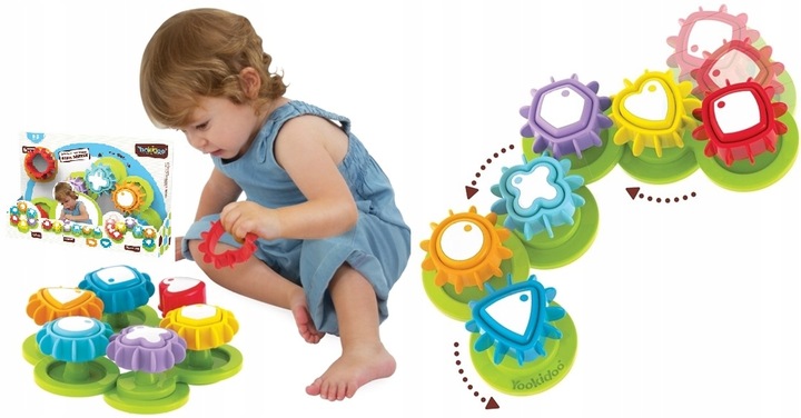 YOOKIDOO RUCHOMY SORTER WIRUJĄCE TRYBIKI 40200 Szerokość produktu 35.5 cm