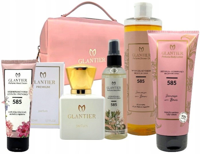 Glantier Sada s kosmetikou 585: Parfém Olej Balzám Mlha Krém