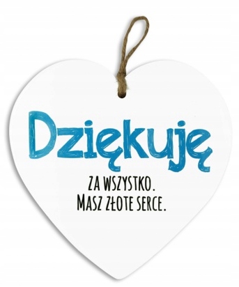 

Serce Ceramiczne Dziękuję gift