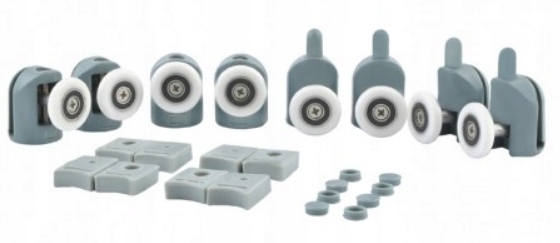 KÓŁKA ROLKI KOMPLET MOCOWANIA KABINY PRYSZNICOWEJ Marka inna