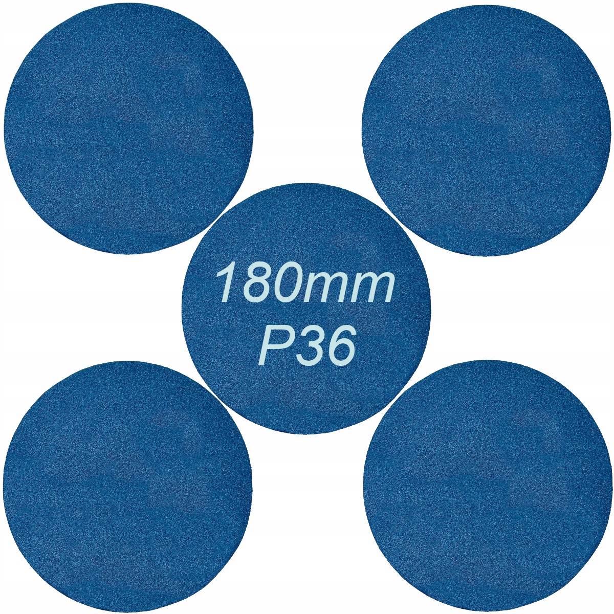 5x Papier Ścierny Na Rzep 180mm P36 Cyrkon zyrkon Jakość!!!