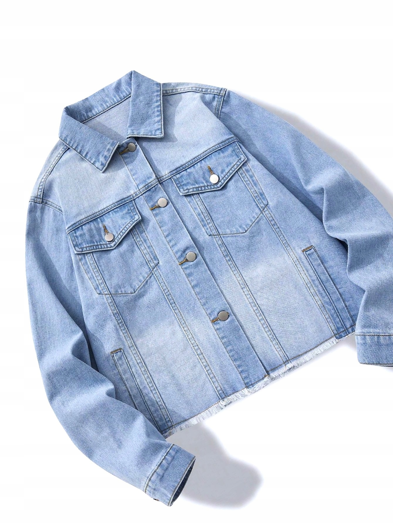 Pánská džínová bunda s surovým povrchem Casual Vintage M