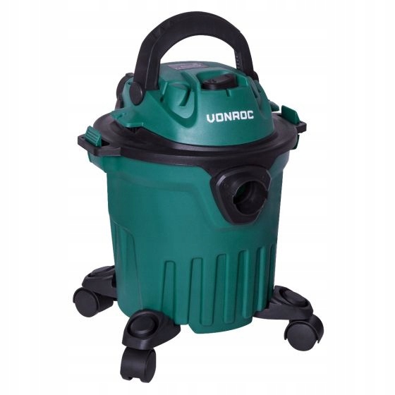 ODKURZACZ NA MOKRO I SUCHO 1000W - ZBIORNIK 12L | VONROC Kolor dominujący zielony