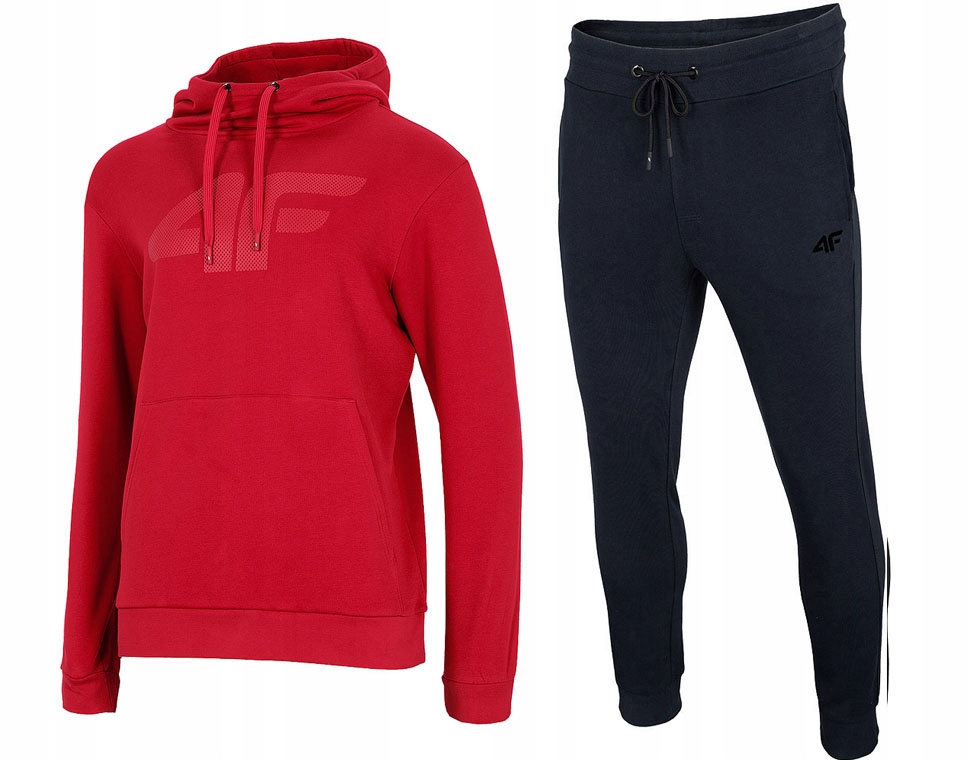 

Dres Męski 4F Bluza Spodnie Zestaw Sportowy r.L