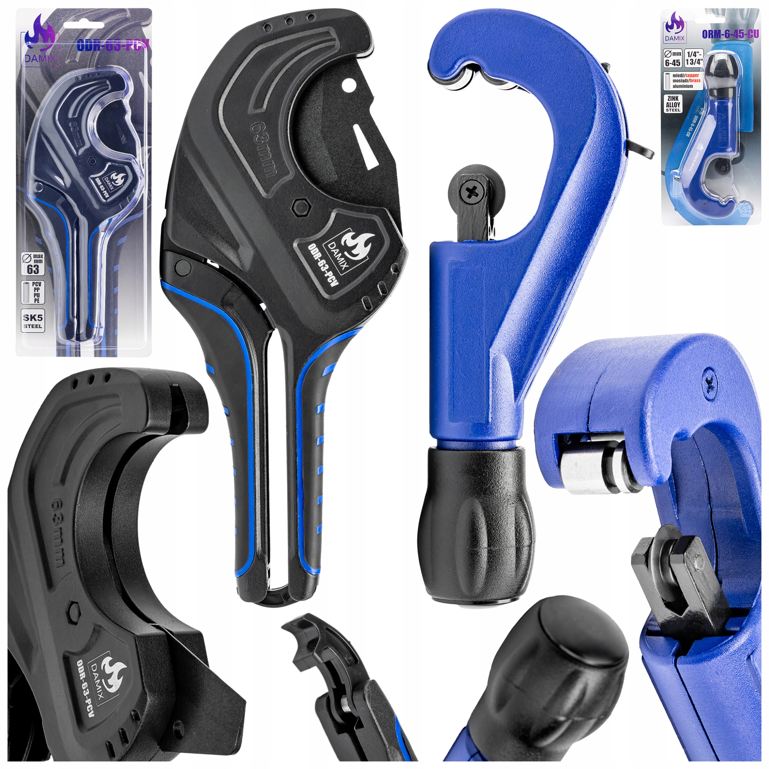 Nůžky Na Trubky Pex Pvc Pp Pu Pe 63 MM Řezačka Měděných Trubek 6-45 MM