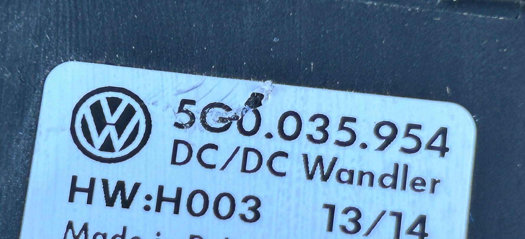 modulo PRZETWORNIK di tensione VW GOLF VII 12- 5G0035954