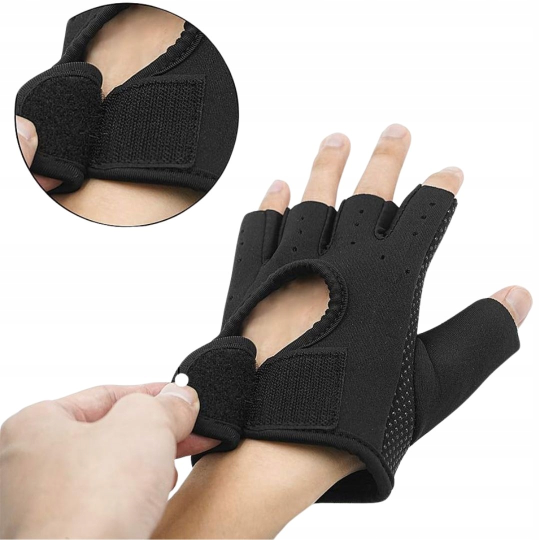 RĘKAWICZKI DO ĆWICZEŃ SIŁOWYCH SIŁOWNIA TRENING FITNESS CROSSFIT ROZMIAR XL Marka bez marki