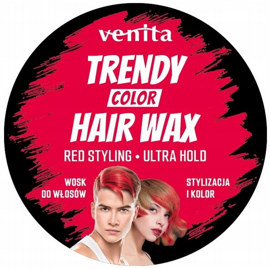 VENITA TRENDY COLOR Farbiaci vosk na vlasy červený 75ml