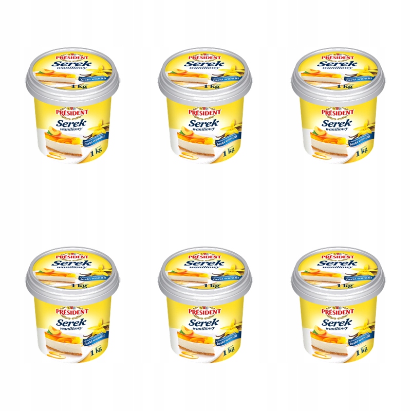 Vanilkový sýr President 1 kg X6