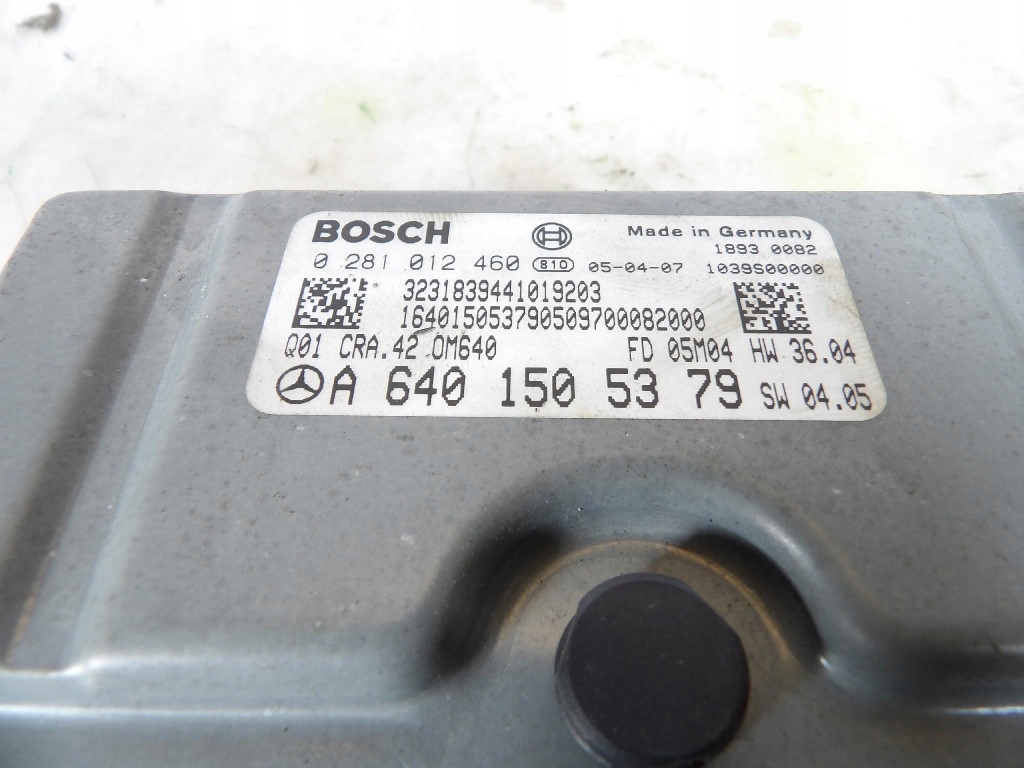 MERCEDES A W169 2.0D control unit of the engine A6401505379