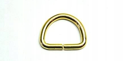 D-ring z drutu 4mm szerokość 20mm Złote 10szt