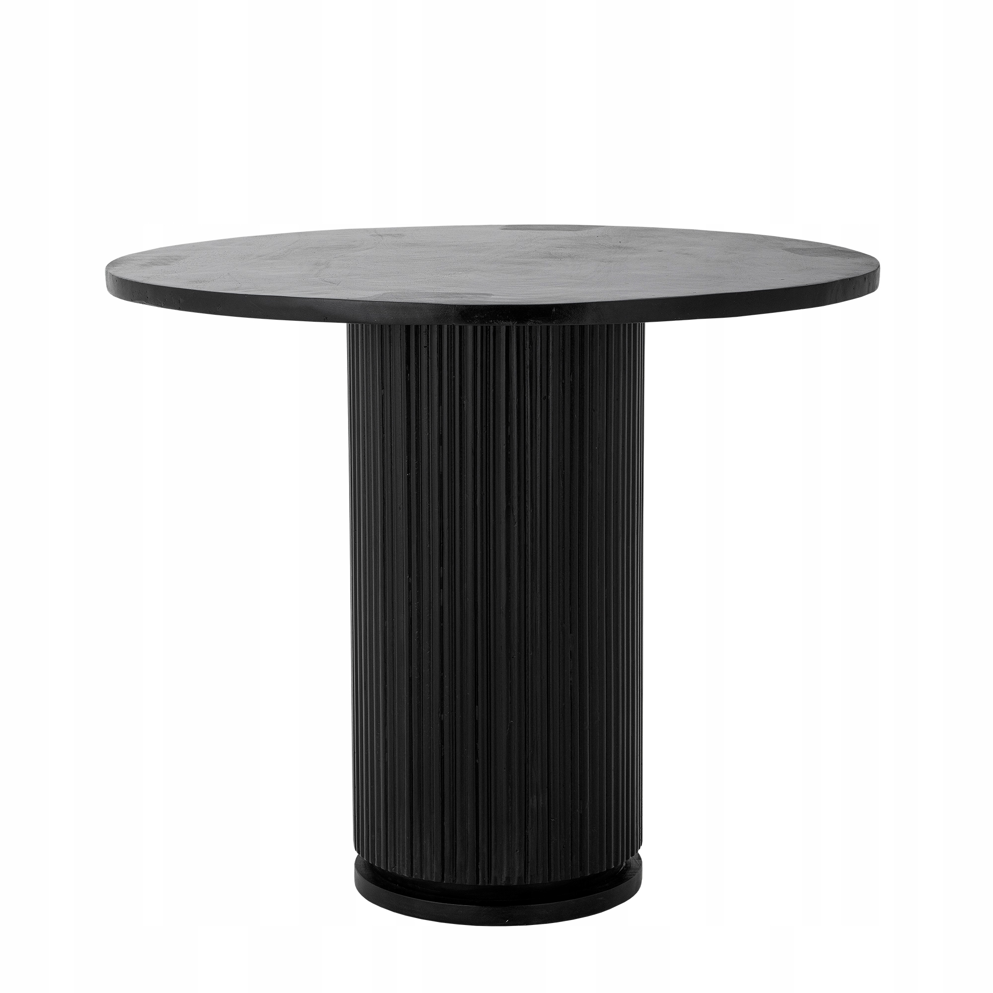 Bloomingville Porto Okrúhly stôl z dreva Mango 90 cm čierny
