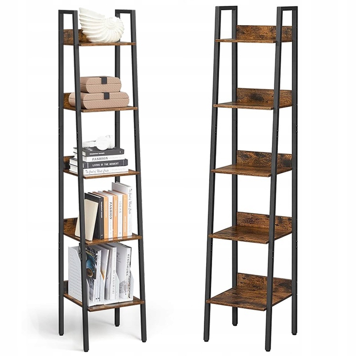 Stojanový Regál 5 Polic Žebřík Na Knihy Květiny Loft Modern Arventa Style