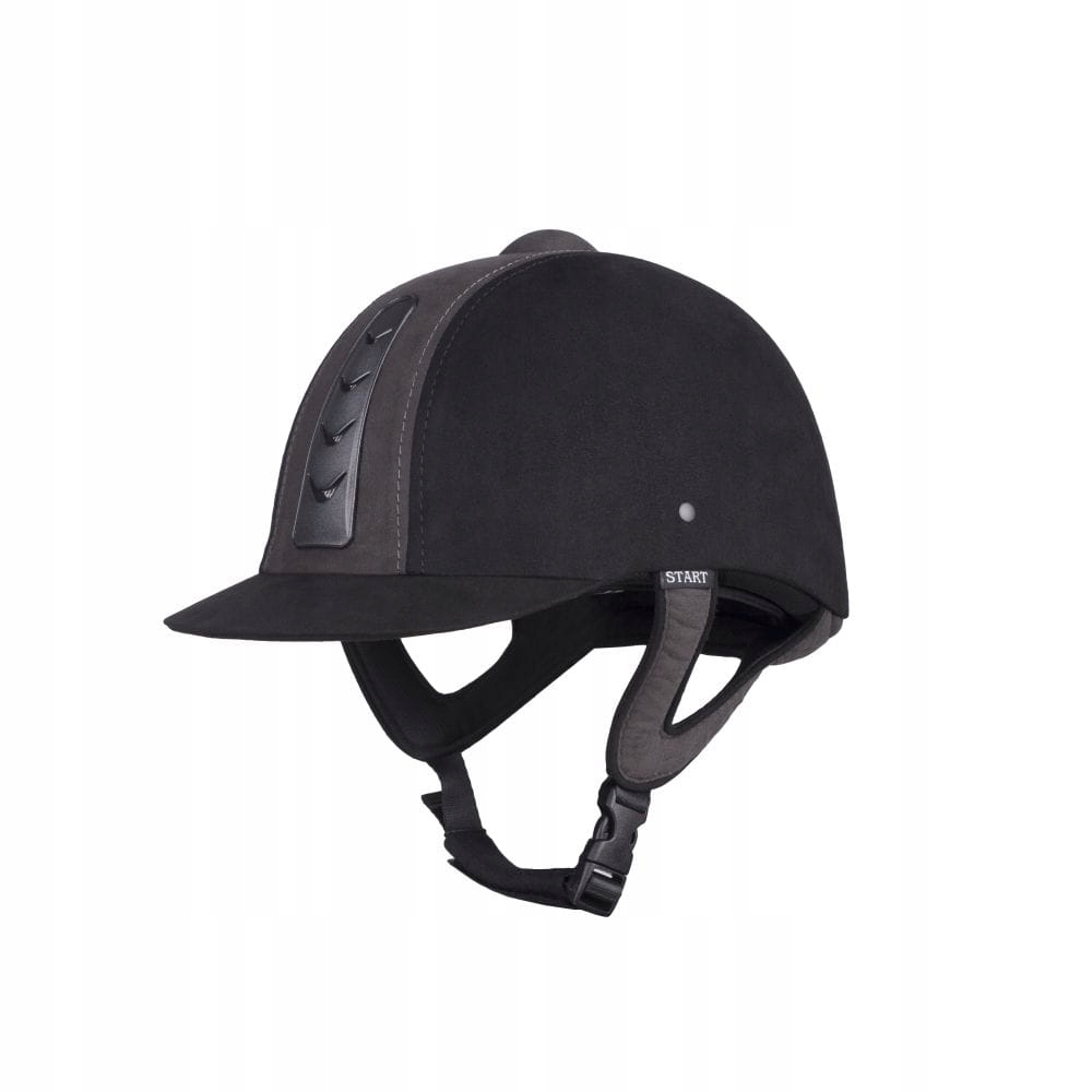 Jezdecká přilba Start Sport+ s regulací černá/šedá M (57-58 cm)