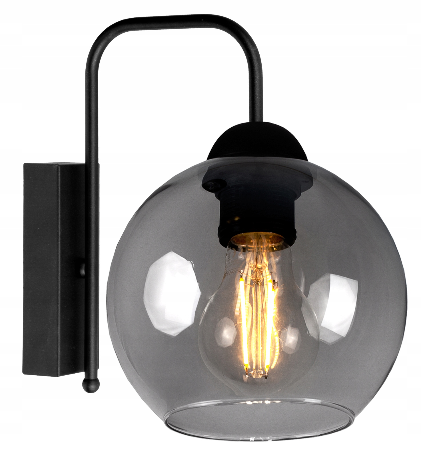 

Nowoczesna Szklana Lampa Ścienna Kinkiet Kula Led