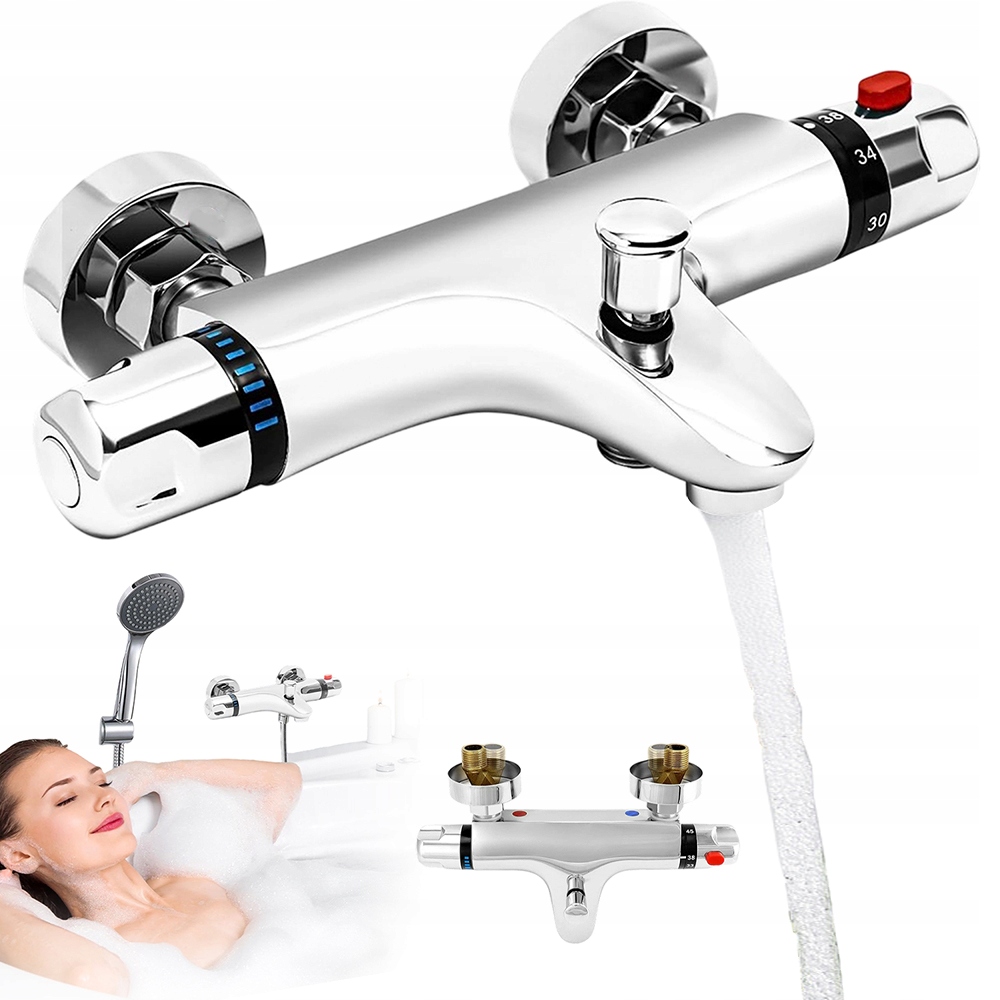 Podomítková Termostatická Baterie 38°C S Směšovacím Ventilem