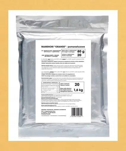 

Papier sojowy pomarańczowy do sushi, 20szt 80g