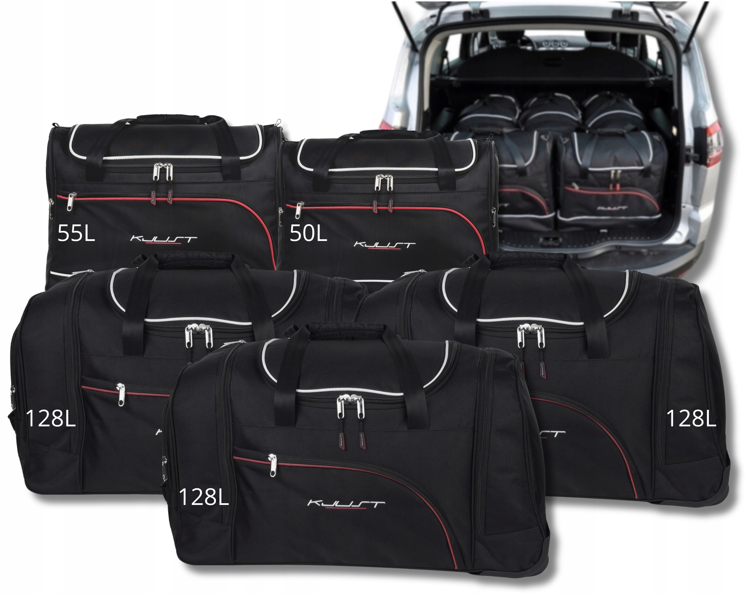 Sada tašiek Komplet Kjust do batožinového priestoru Ford S-Max 2006-2015 5 ks