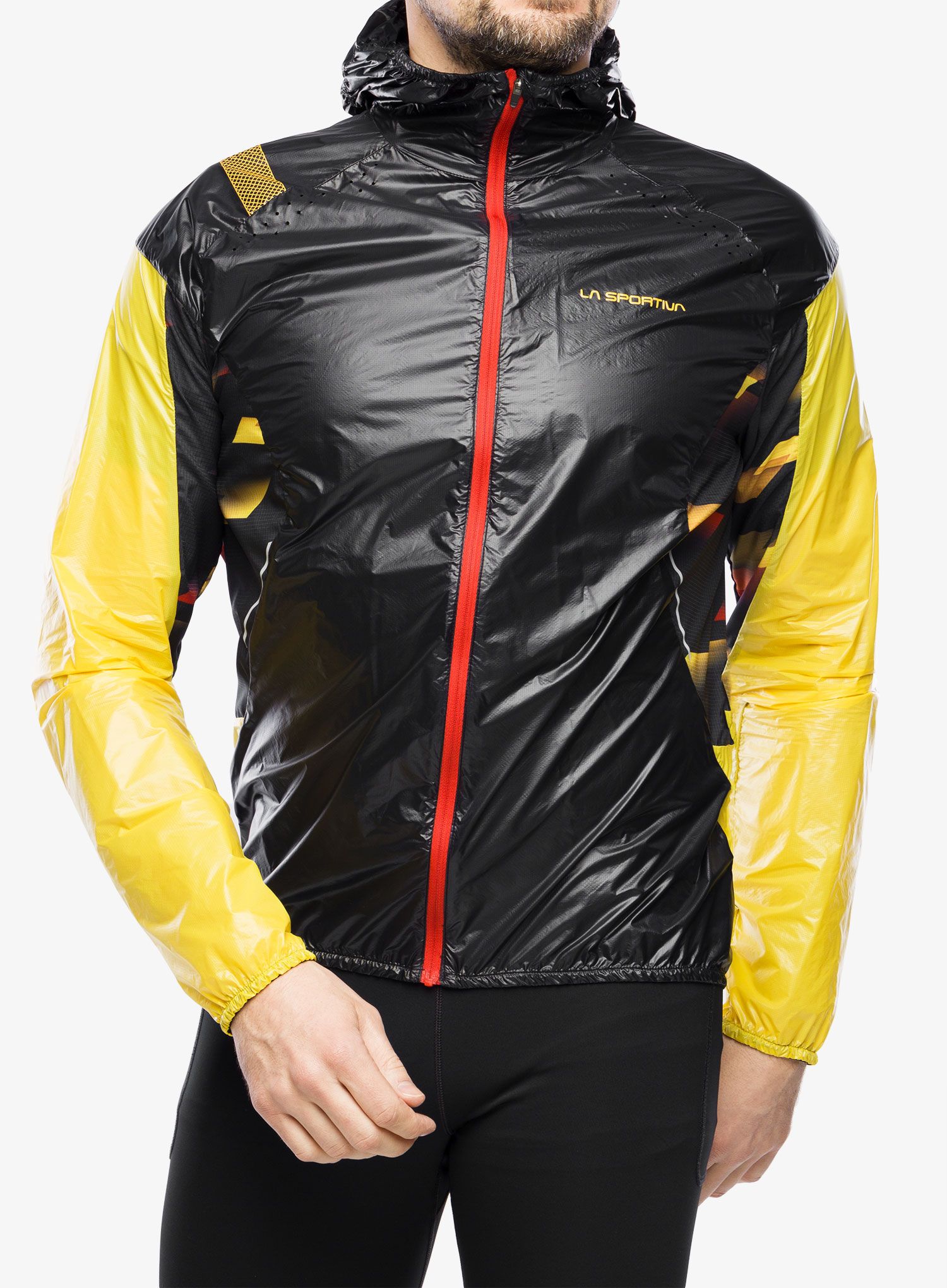 Běžecká bunda La Sportiva Blizzard Windbreaker Jkt černá/žlutá M