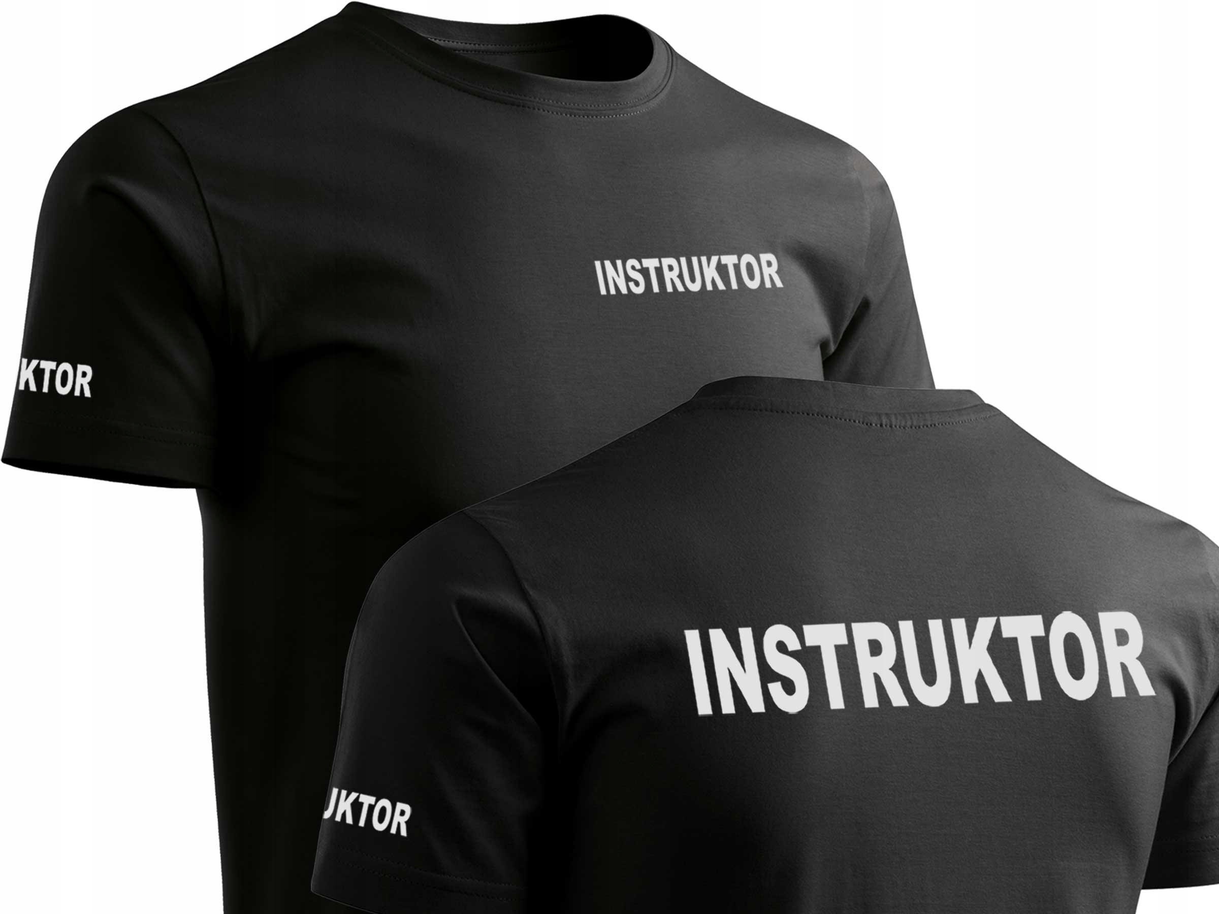 Podkoszulka T-shirt Odblaskowa Nadruk Instruktor M