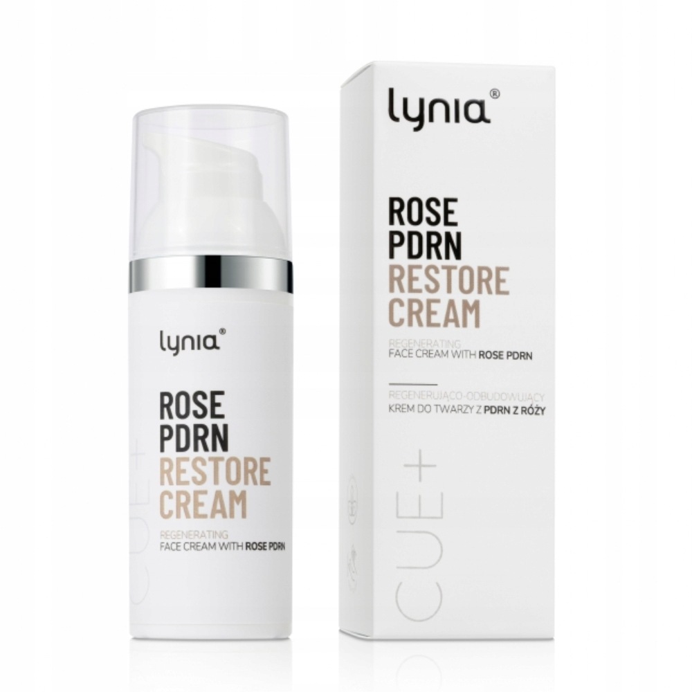 Lynia Cue+ Regenerujący krem do twarzy z Pdrn z róży, 50 ml