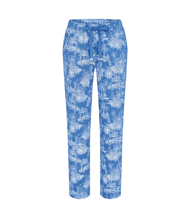 Triumph modré Dlouhé domácí Pyžamové Kalhoty Mix & Match Trousers 46