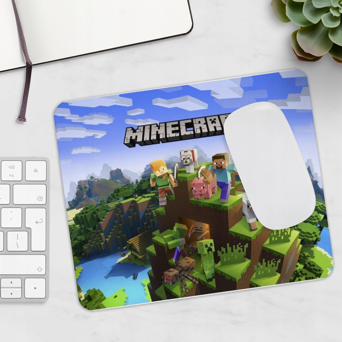 PODKŁADKA POD MYSZ + IMIĘ MINECRAFT ZAFOLIOWANA Marka inny