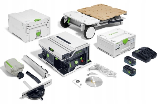 Akumulatorowa stołowa pilarka tarczowa Festool Csc Sys 50 EBI-Set