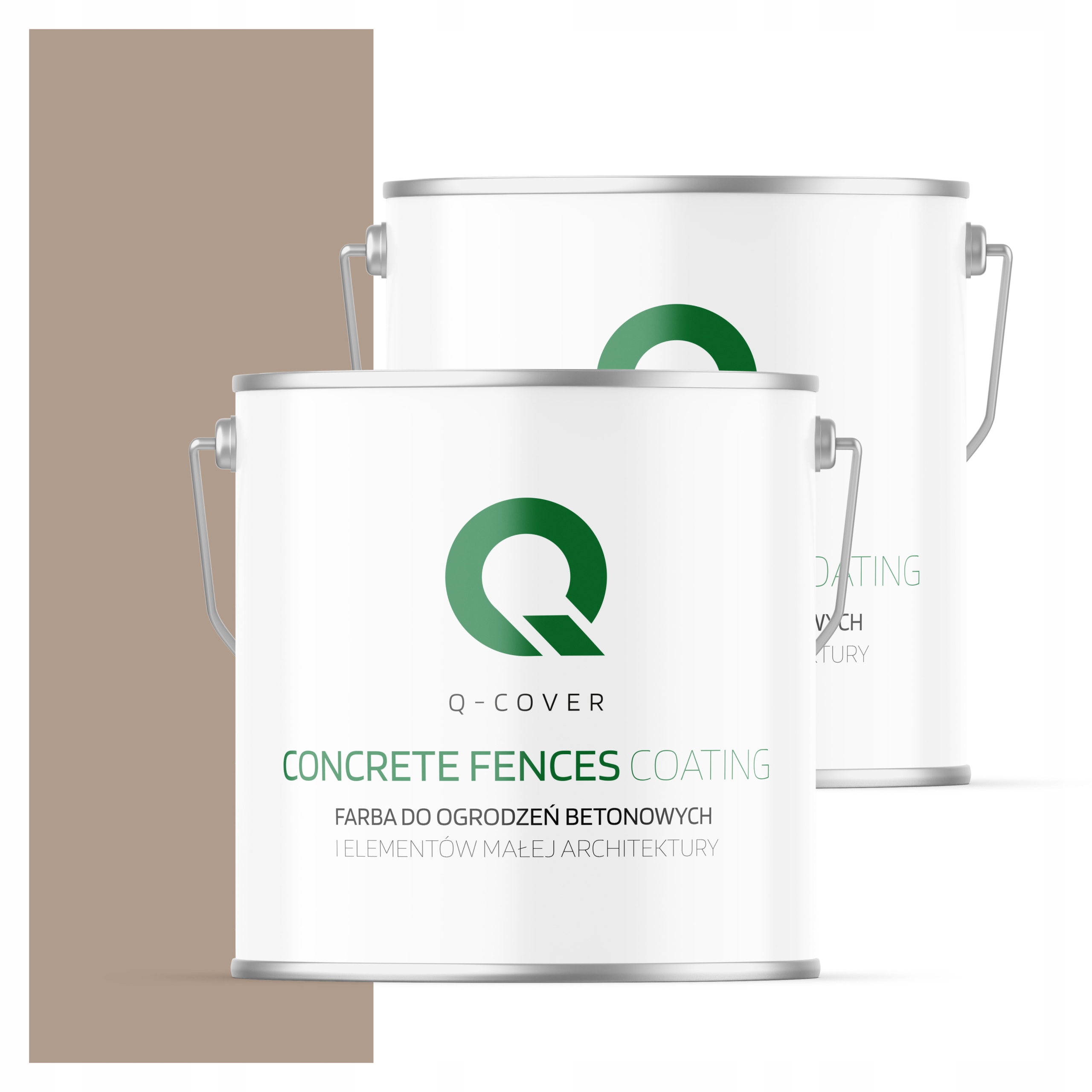Farba Na Maľovanie Plotov, Betónových Kvetináčov, Orechová, Svetlá, 5 L
