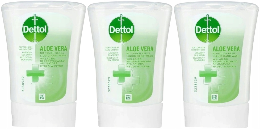 3 kusy Antibakteriální tekuté mýdlo Aloe vitamín E 250 ml Dettol