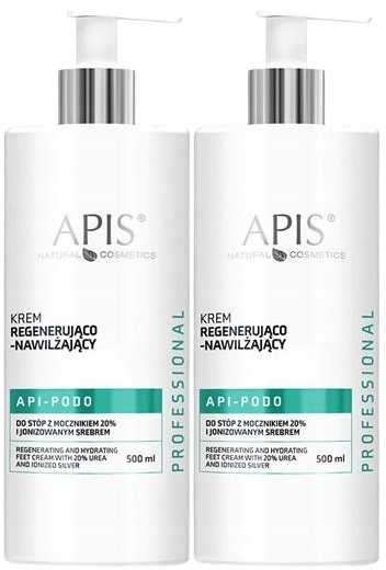 2 x Apis Api-podo Regenerační a hydratační krém Na Nohy 500 ml Močovina