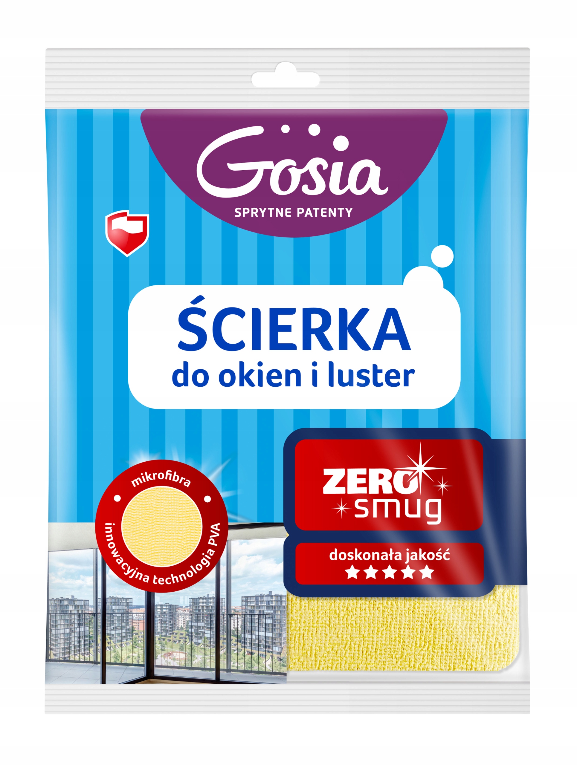 Levně 5X Gosia Gosia utěrka na okna a zrcadla Pva