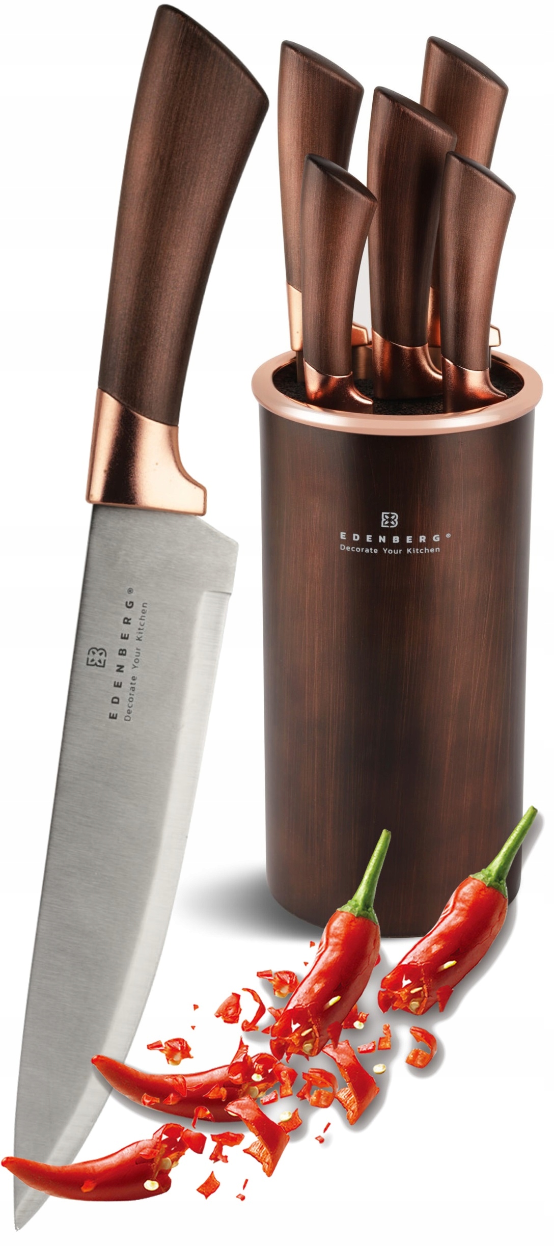 

Zestaw 5 Noży W Bloku Noże Kuchenne Blok Edenberg