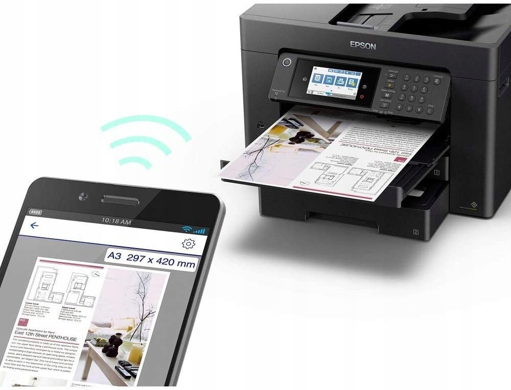 Epson WorkForce WF-7840DTWF A3+ bezprzewodowa wielofunkcyjna drukarka atra — miniatura 15